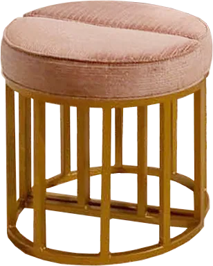 2 Piece Demilune Ottoman Stool