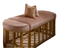 3 Piece Demilune Ottoman Set