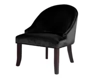 Antonio Black Velvet Chair
