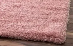 Baby Pink Shag Rug