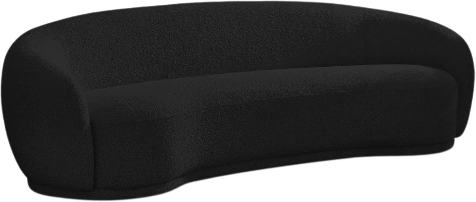 Black Boucle Sofa