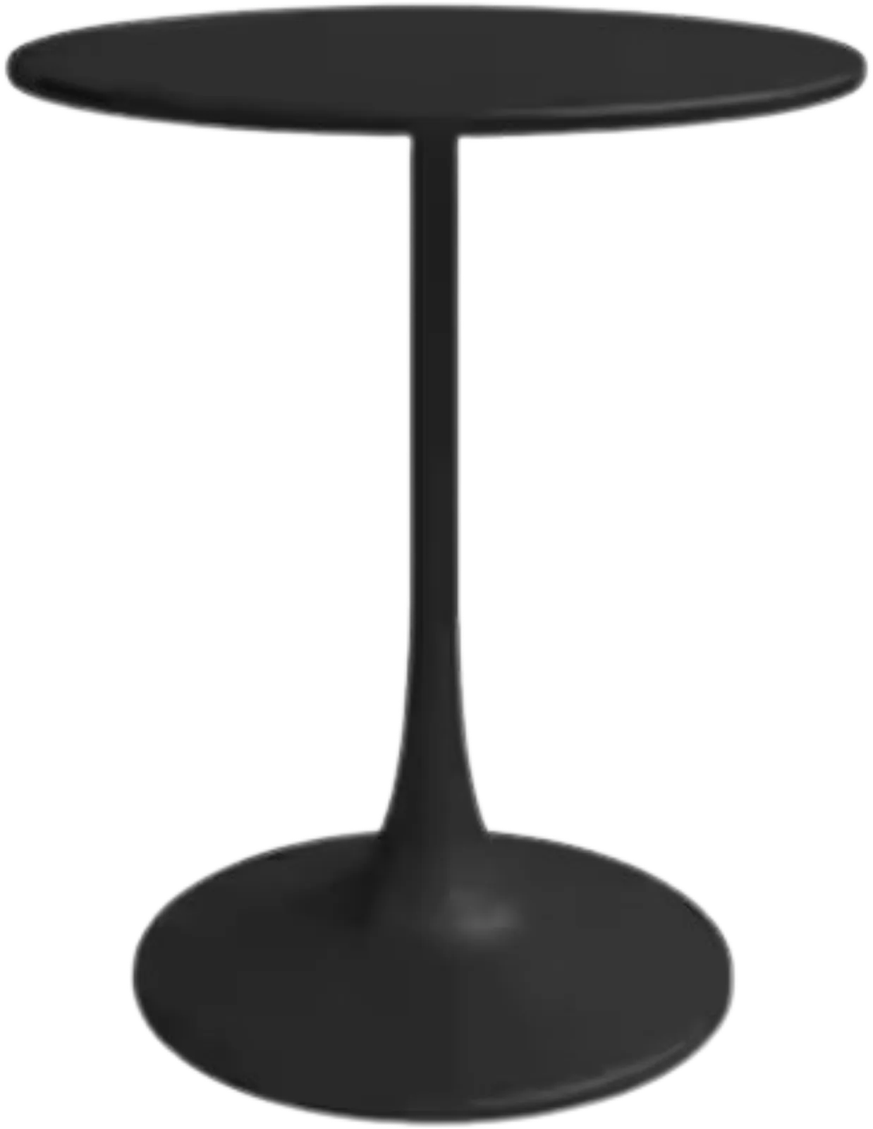 Black Round Metal Bistro Table