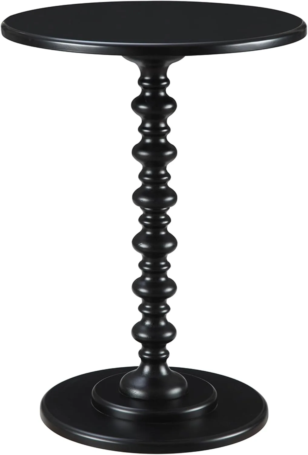 Black Spindle End Table