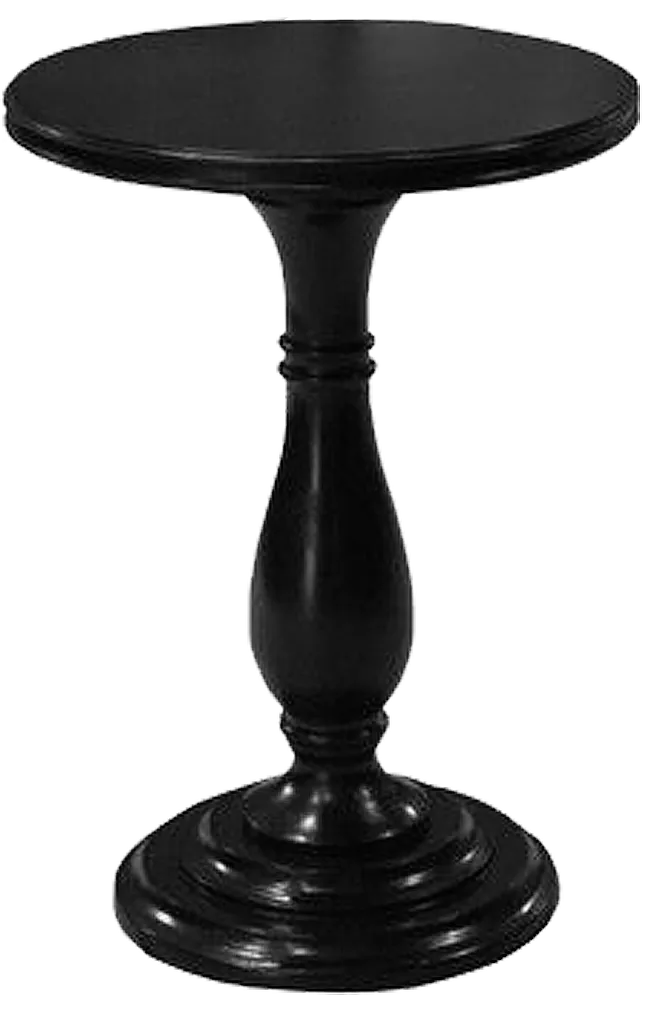 Black Turned Leg Side Table