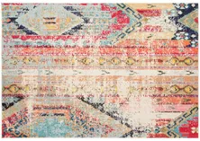 Blue and Orange Aztec Rug