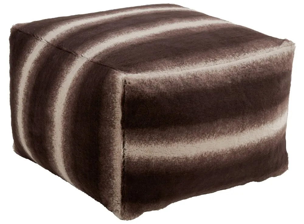 Chocolate Fur Pouf