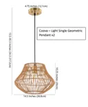 Coova - Light Single Geometric Pendant