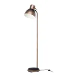Copper Industrial Floor Lamp, Gold Inside