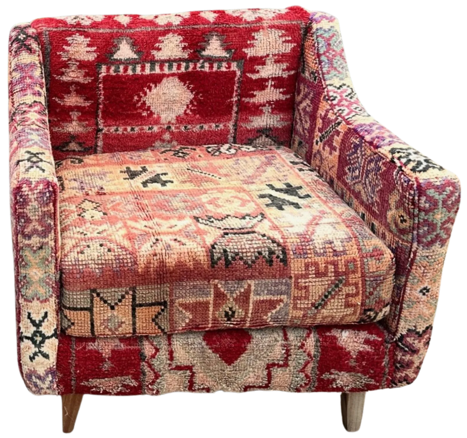 Coral Kilim Chair