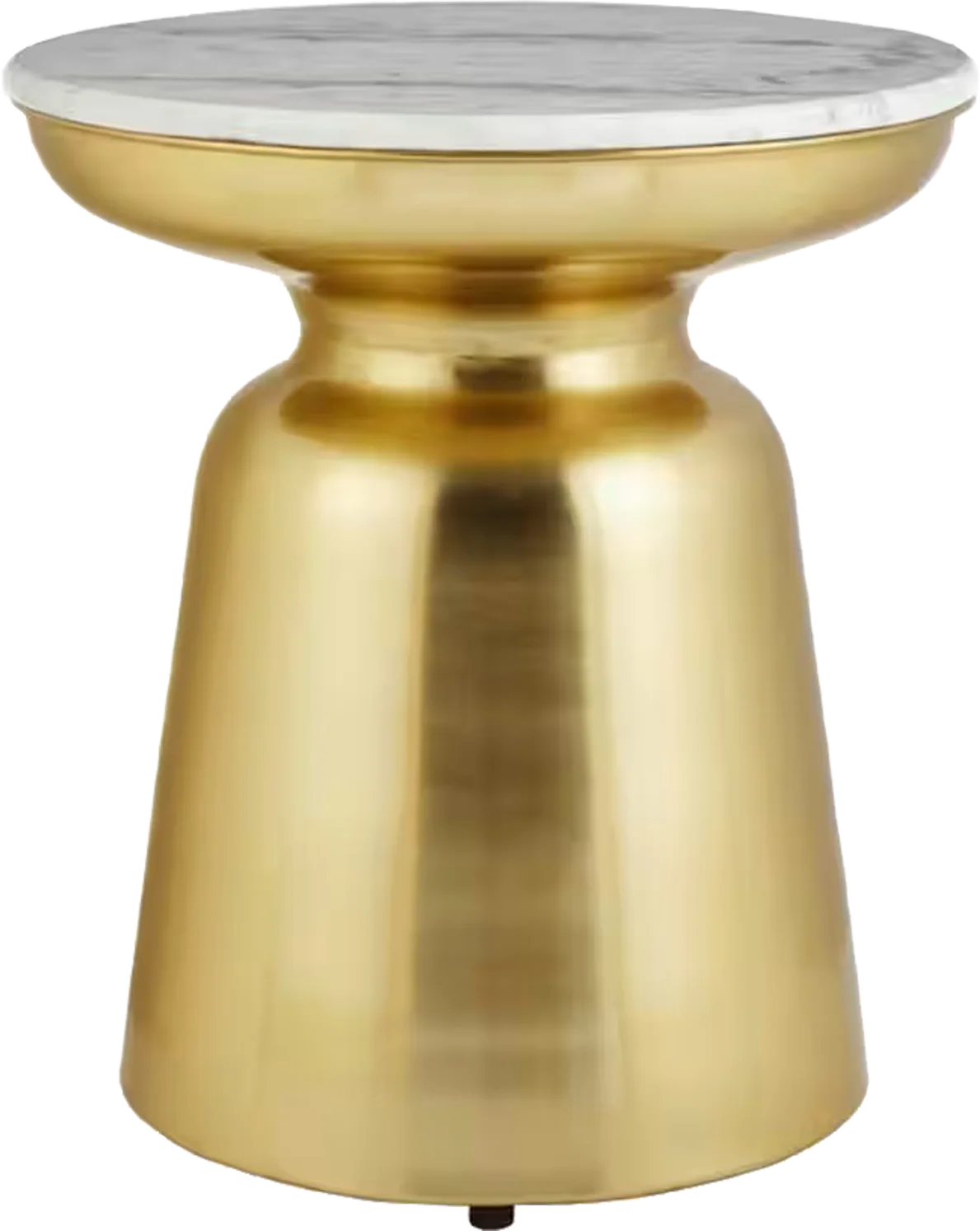 Couvre Gold and Marble Side Table