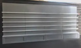 Escort Card Wall and floating Shelves