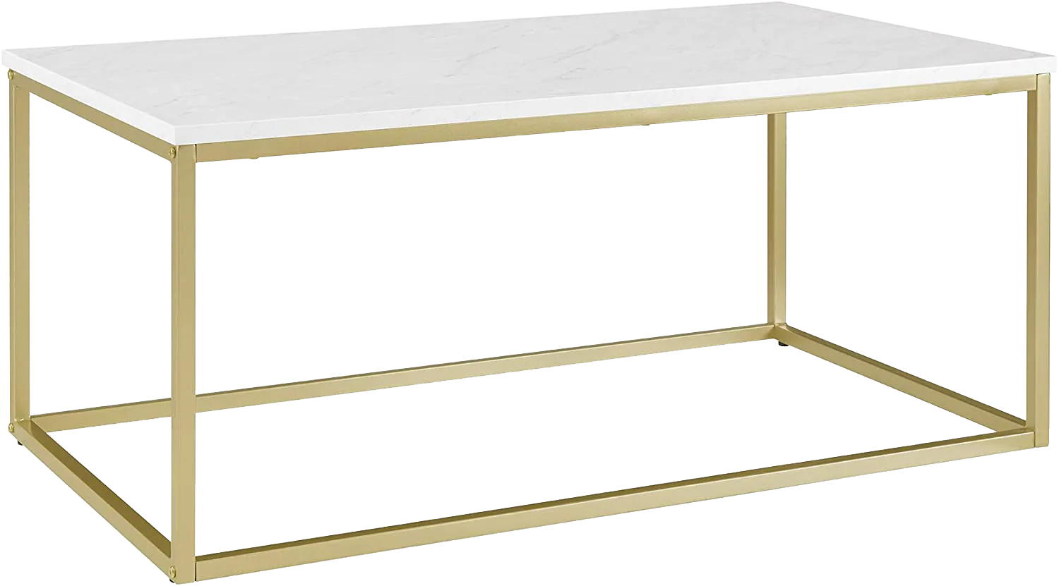 Faux Marble and Gold Coffee Tables