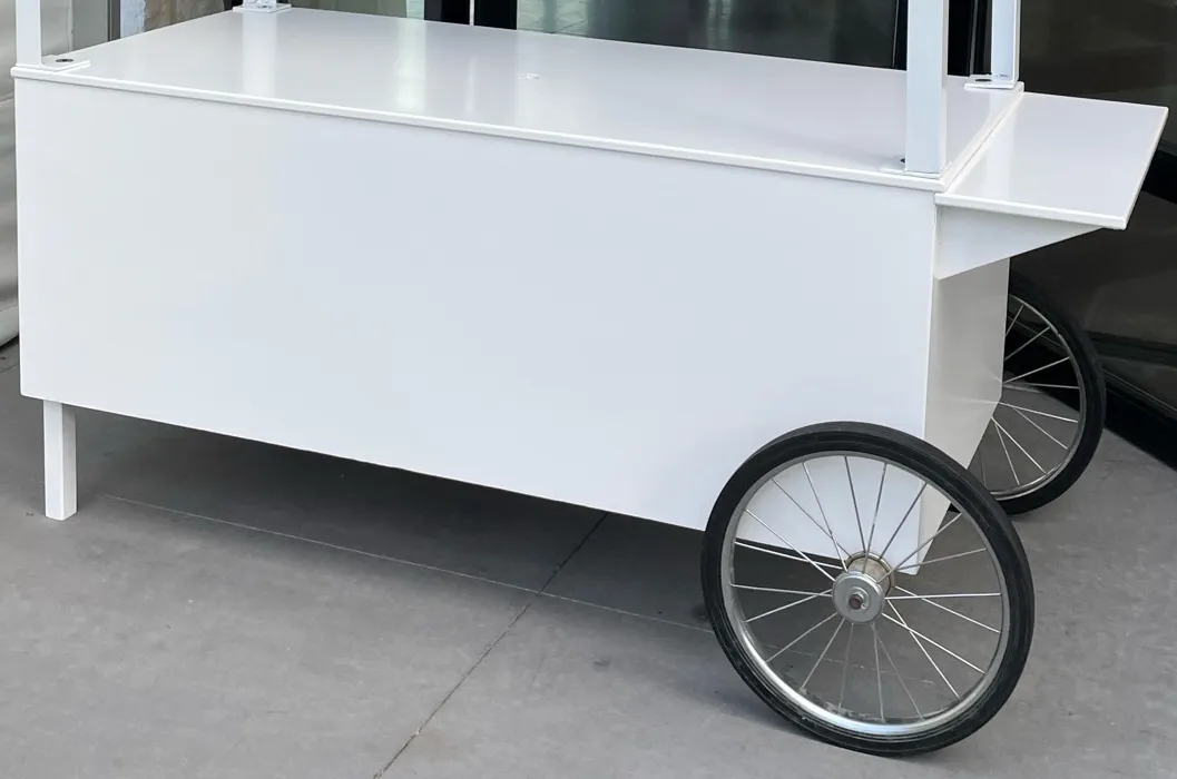 Food Station Cart with Umbrella or Awning