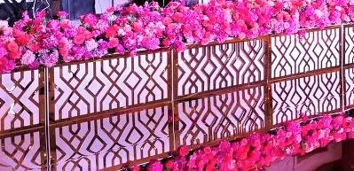 Gold Acrylic Cutwork Surround for 2' Stage