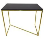Gold & Black "Z" End Table
