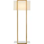 Gold and Marble Floor Lamp