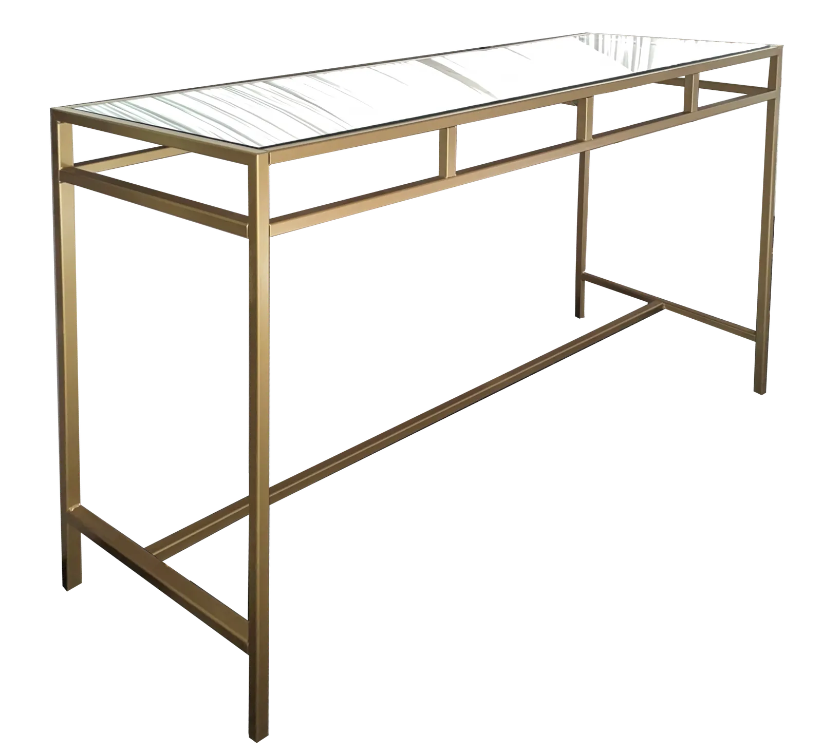 Gold Mirrored Communal Table