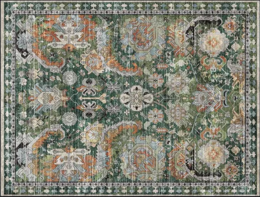 Green Oriental Rug