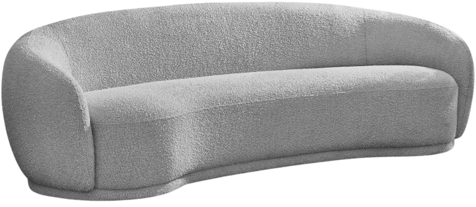 Grey Boucle Sofa