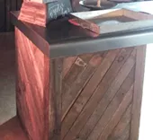 Herringbone Corner Table