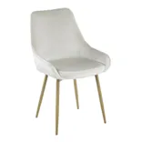 Ivory Velvet Diana Chairs