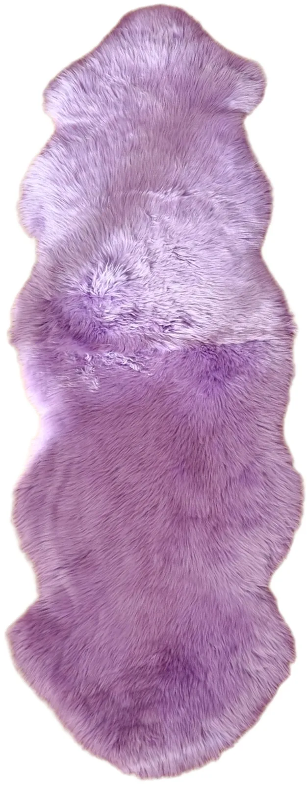 Lilac Mohair Sofa Throw Rug