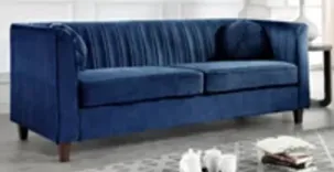 Maliblue Channel Tufted Sofa