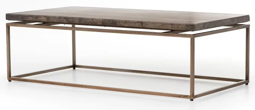Marbled Metal Coffee Table