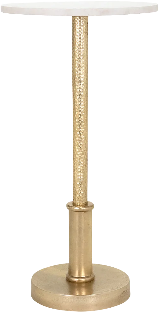 Marleigh Gold and Marble End Table