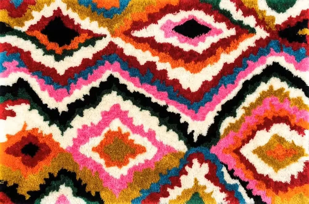 Mod Carnival Shag Rug