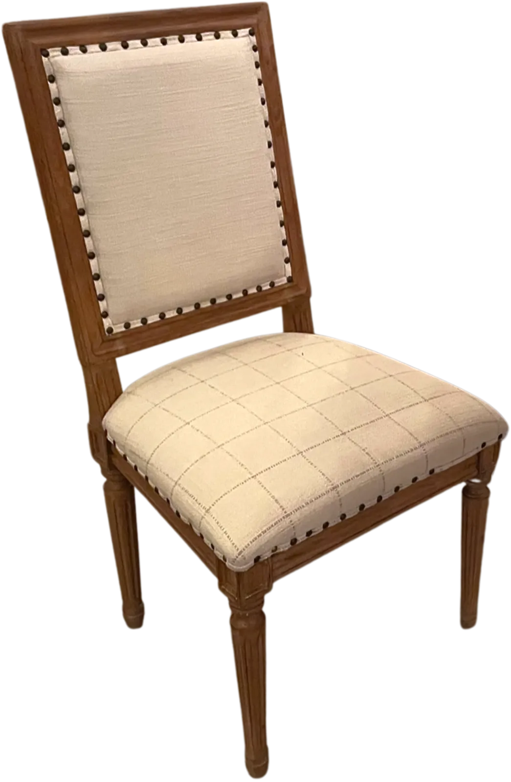 Napa Linen Pinstripe Dining Chair