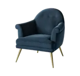 Navy Velvet Chair