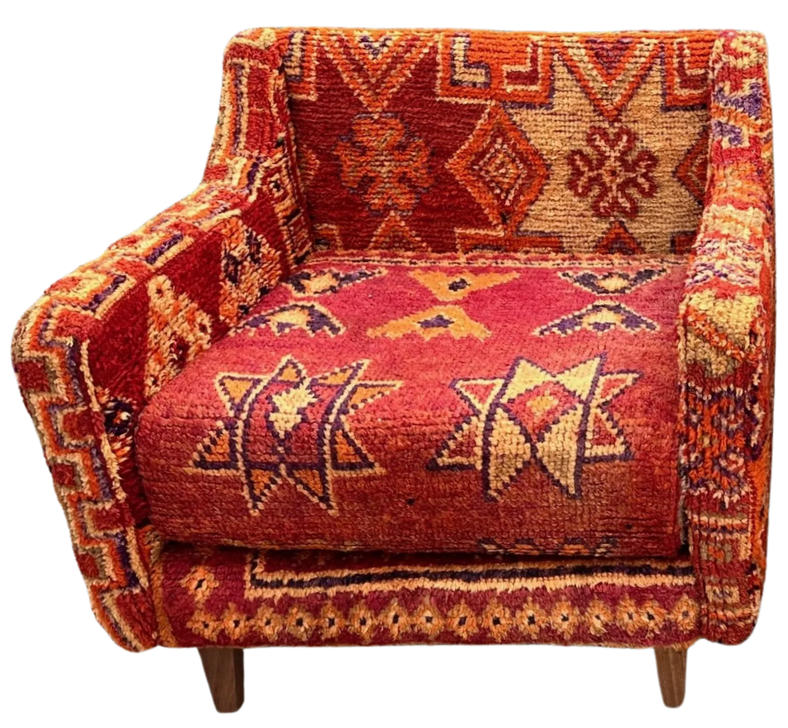 Orange Kilim Chair