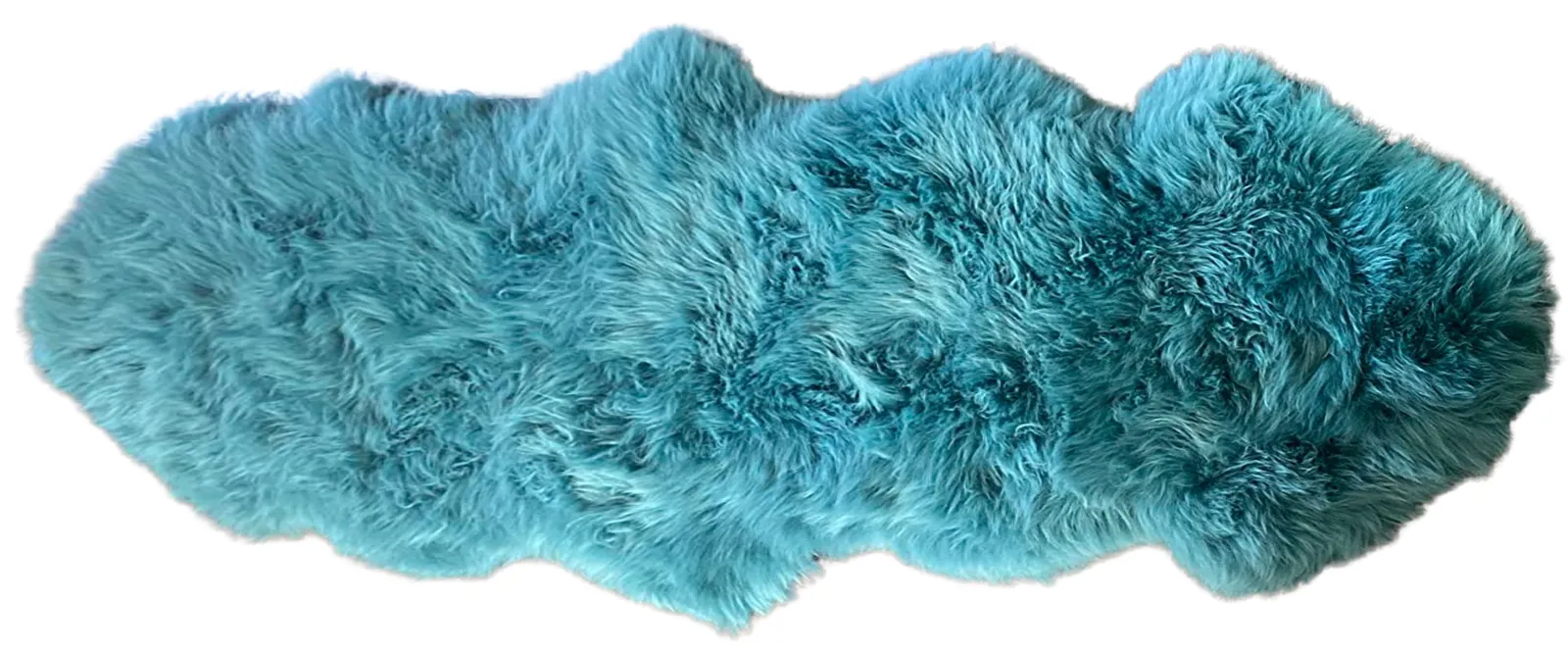 Peacock Mohair Sofa Throw Rug