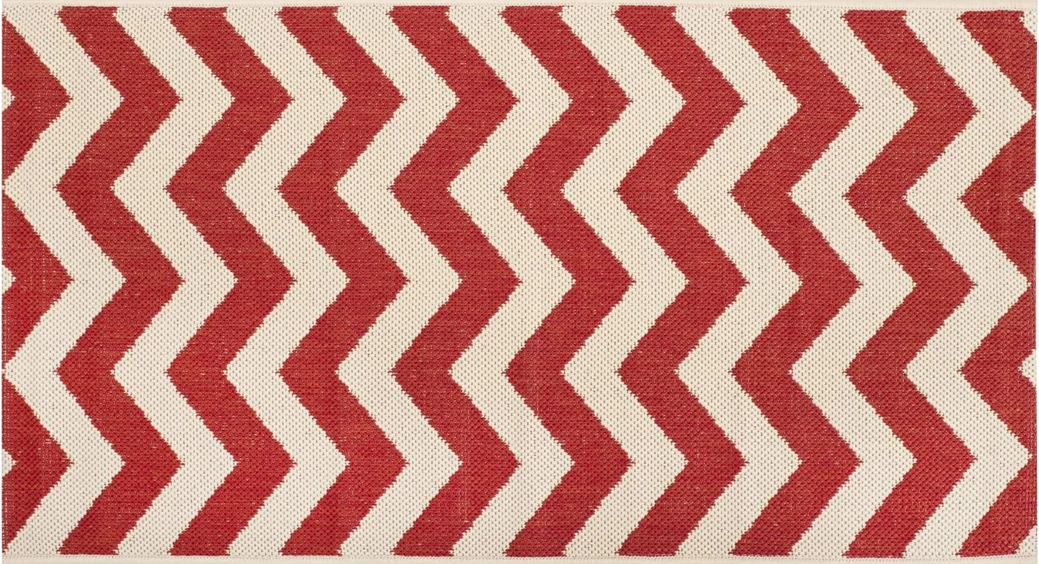 Red and White Chevron