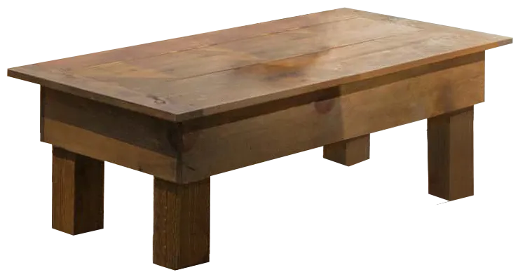 Stained Cedar Coffee Table