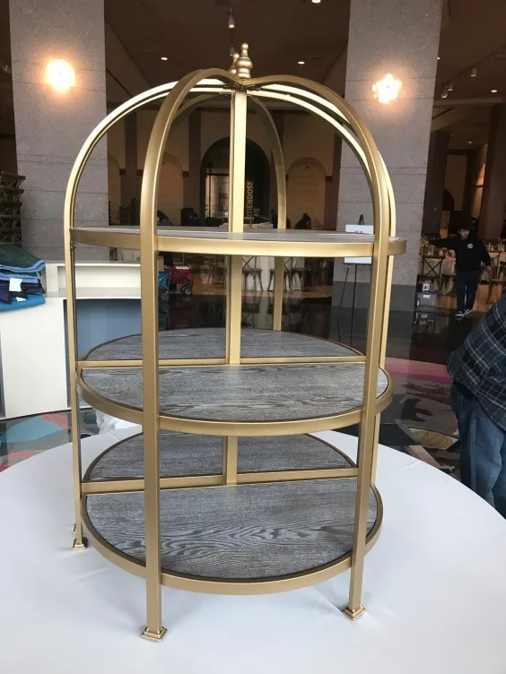 Tabletop Demilune Etagere