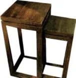 Teak Nesting End Table - Set of 2