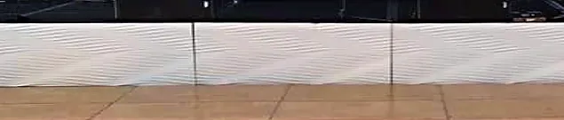 White Wave Stage Surround for 2' Stage