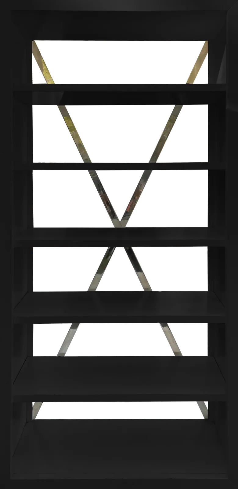 X Back Bar Back - Black